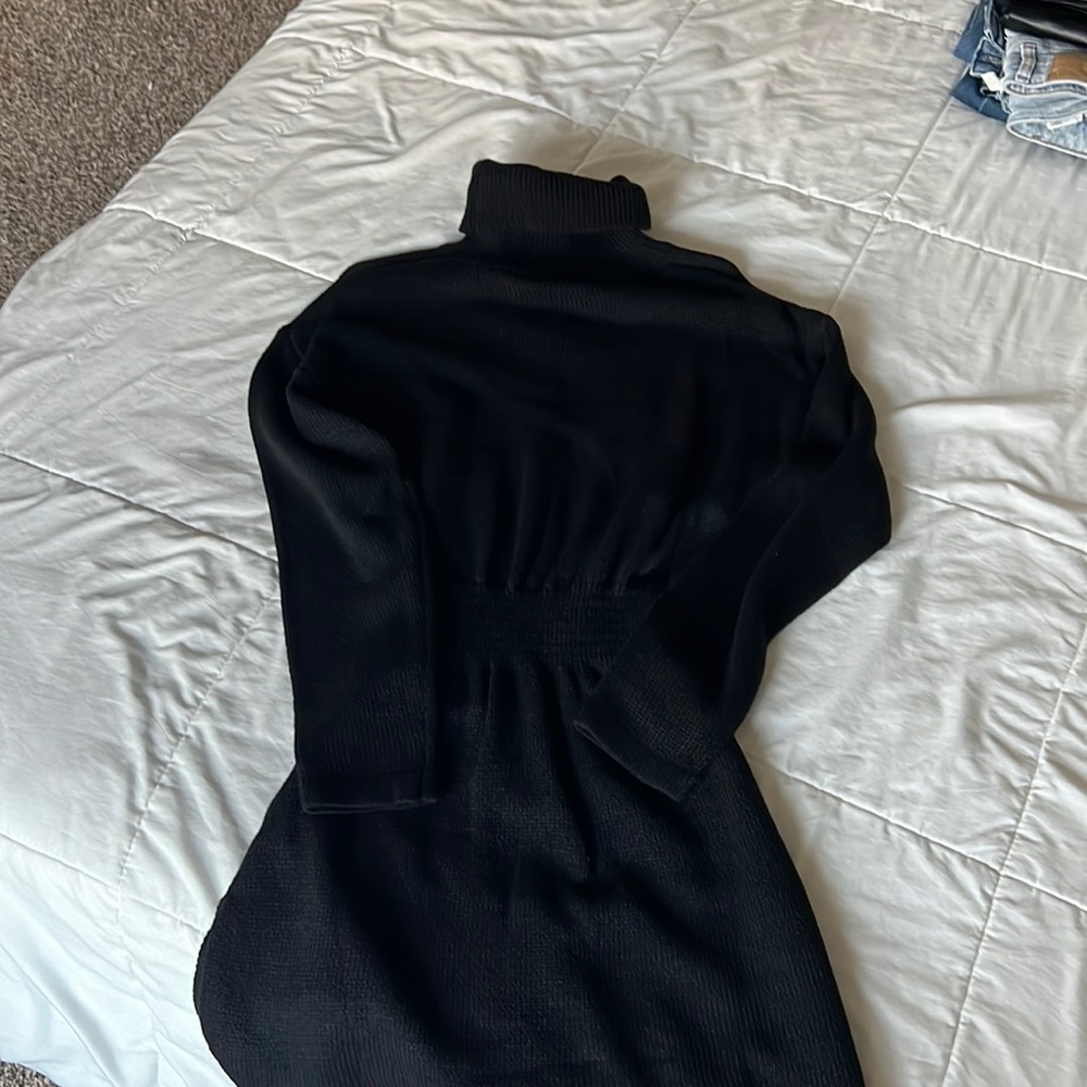 Black sweater dress